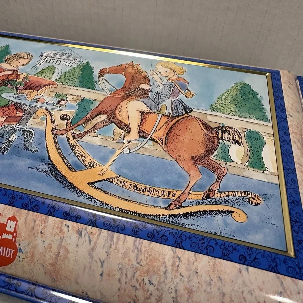 VTG E. Otto Schmidt‎ Large Biscuit Tin Cookie Sandwich Box West Germany Nurnberg